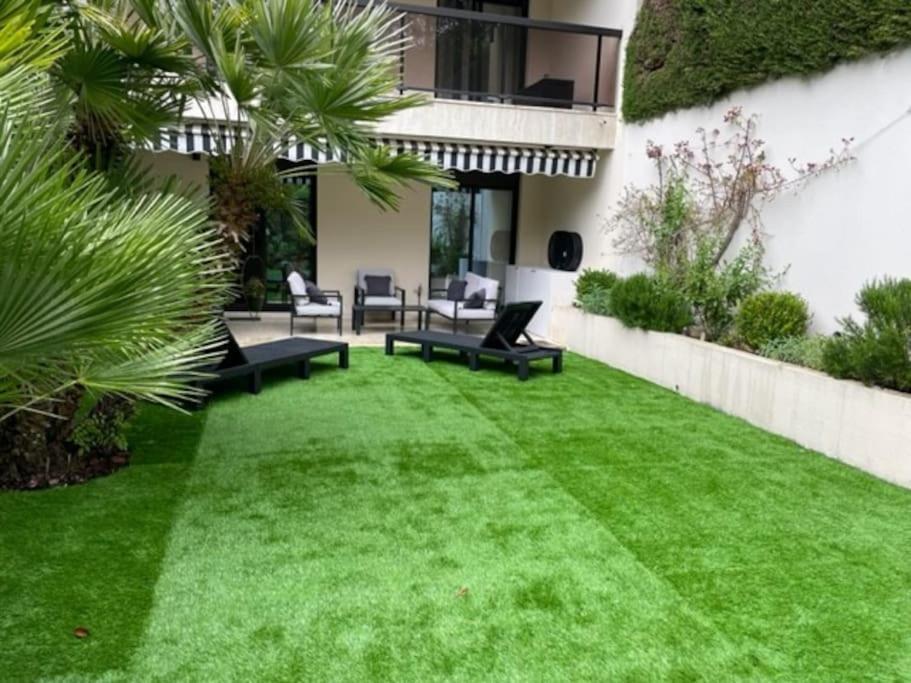 T2 Avec Terrasse Et Jardin Cannes Exterior foto